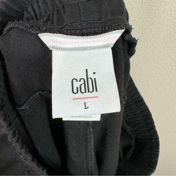 Cabi 4135 Black Veranda Lounger Pants High Waist Relaxed Fit Jogger Large - Picture 3 of 7